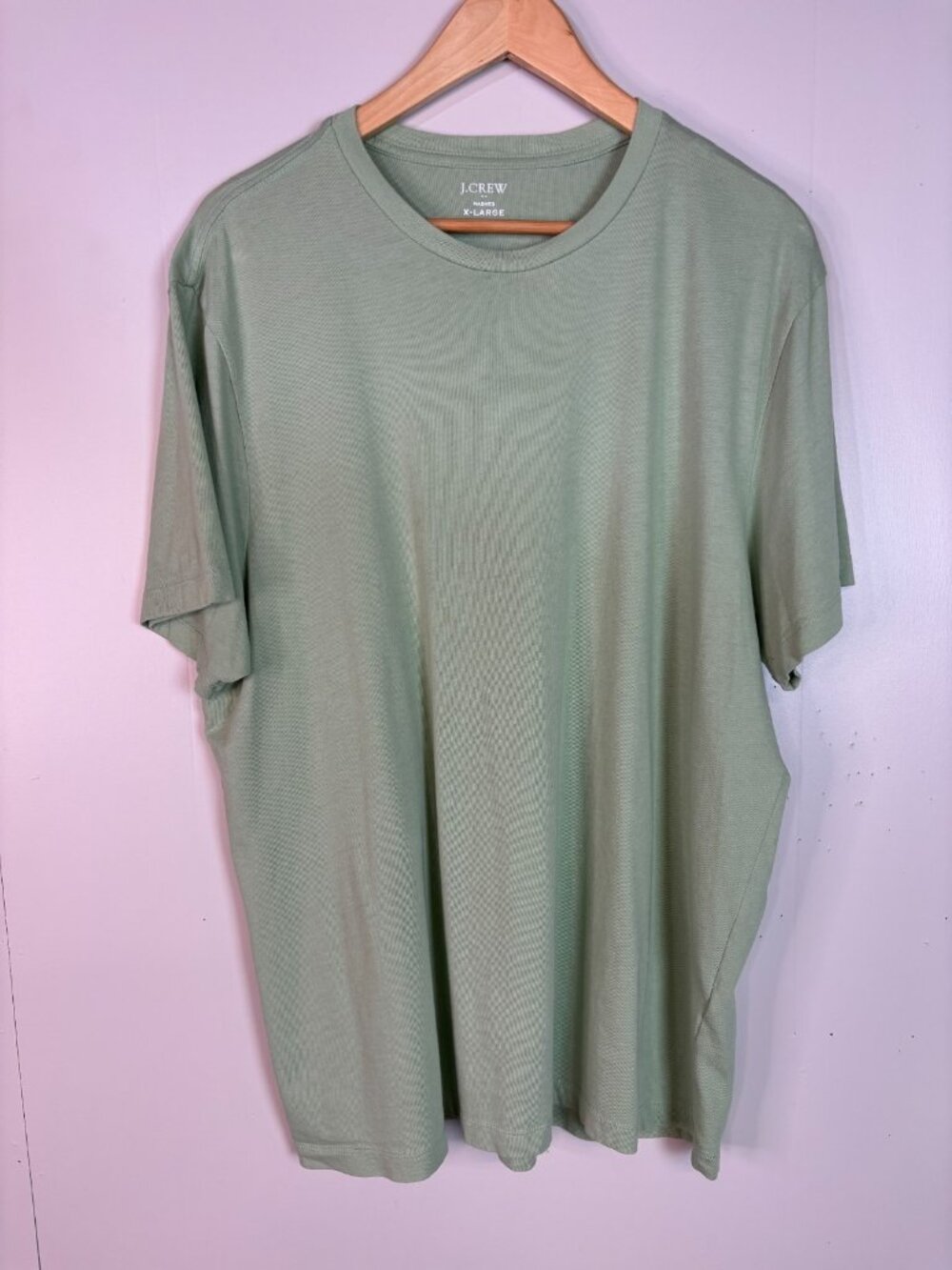 J. Crew T-Shirt XL Green Short Sleeve Cotton Casual Crew Neck Men's